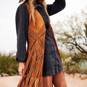 Free People Fable Suede Vest